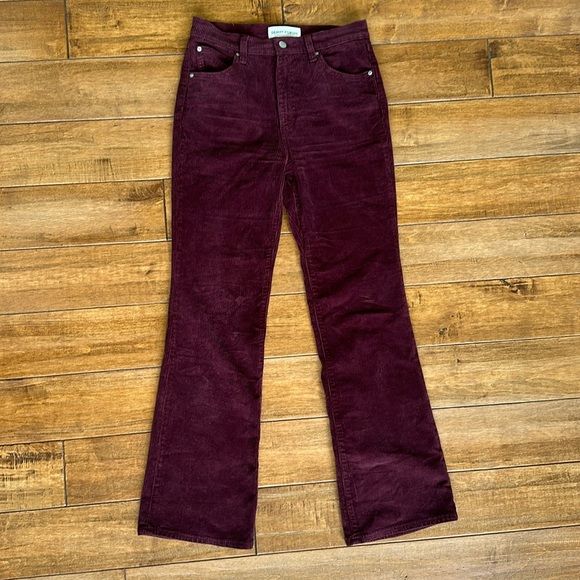 Aritzia Denim Forum Purple The Bettie High Rise Flare Size 27 30L - Picture 2 of 3